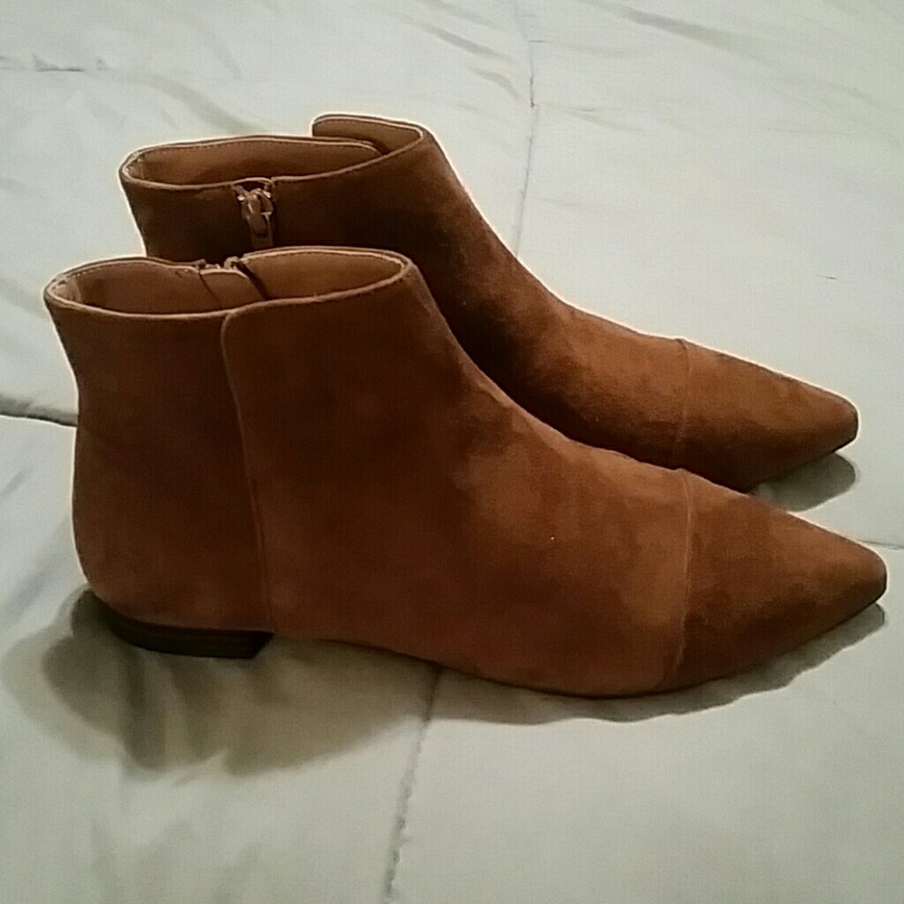 Suede Leather Booties
